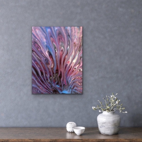 Original signed pour art signed by artist - Picture 4 of 6